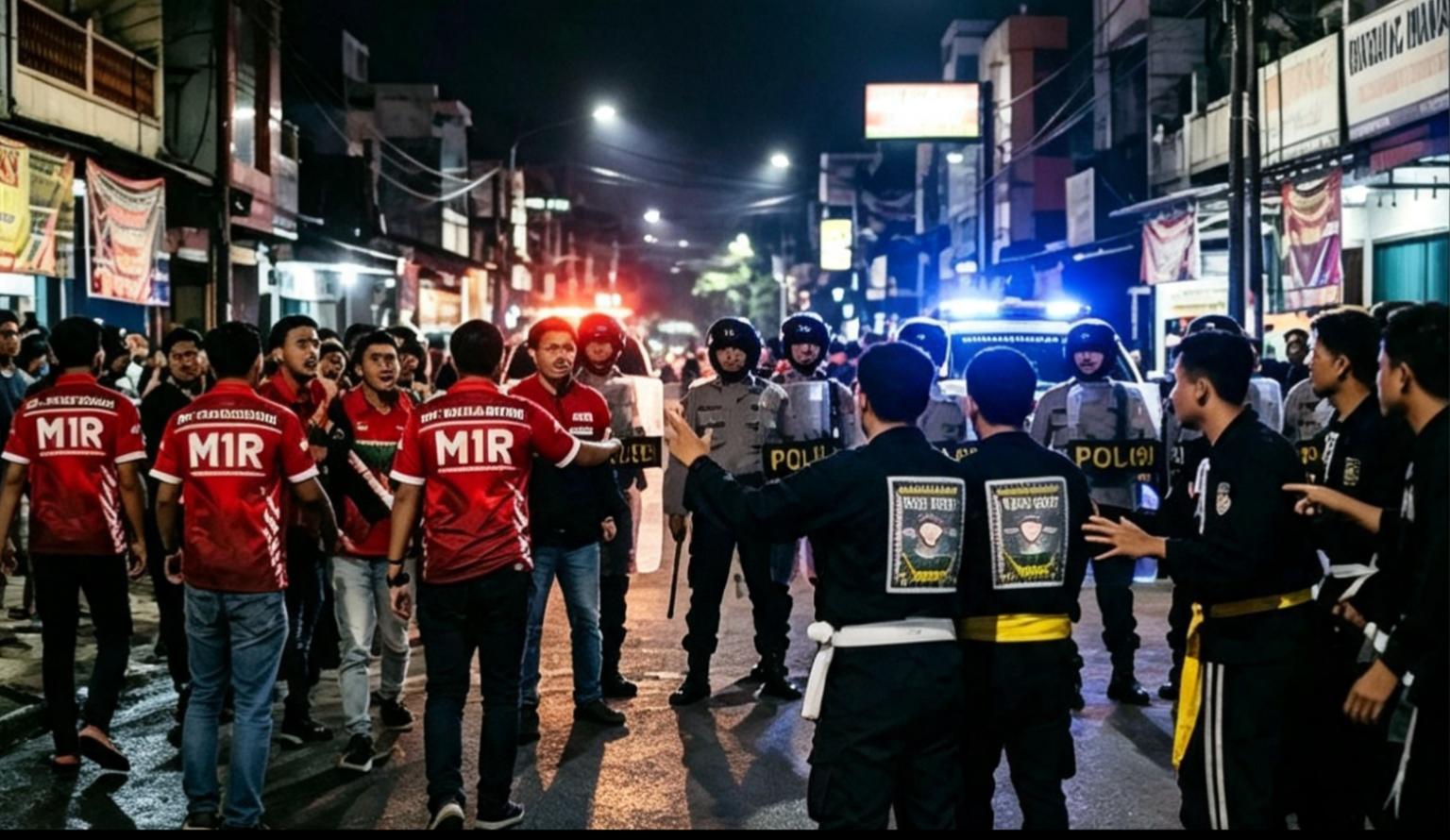 Usai 2 Penjaga Cafe Dibacok,Markas Depkolektor di Surabaya Digeruduk Massa