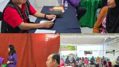 AMC Group dan STT Abadi Gusti Gelar Baksos di Nganjuk, Warga padati Lokasi untuk Layanan Kesehatan Gratis dan Sembako